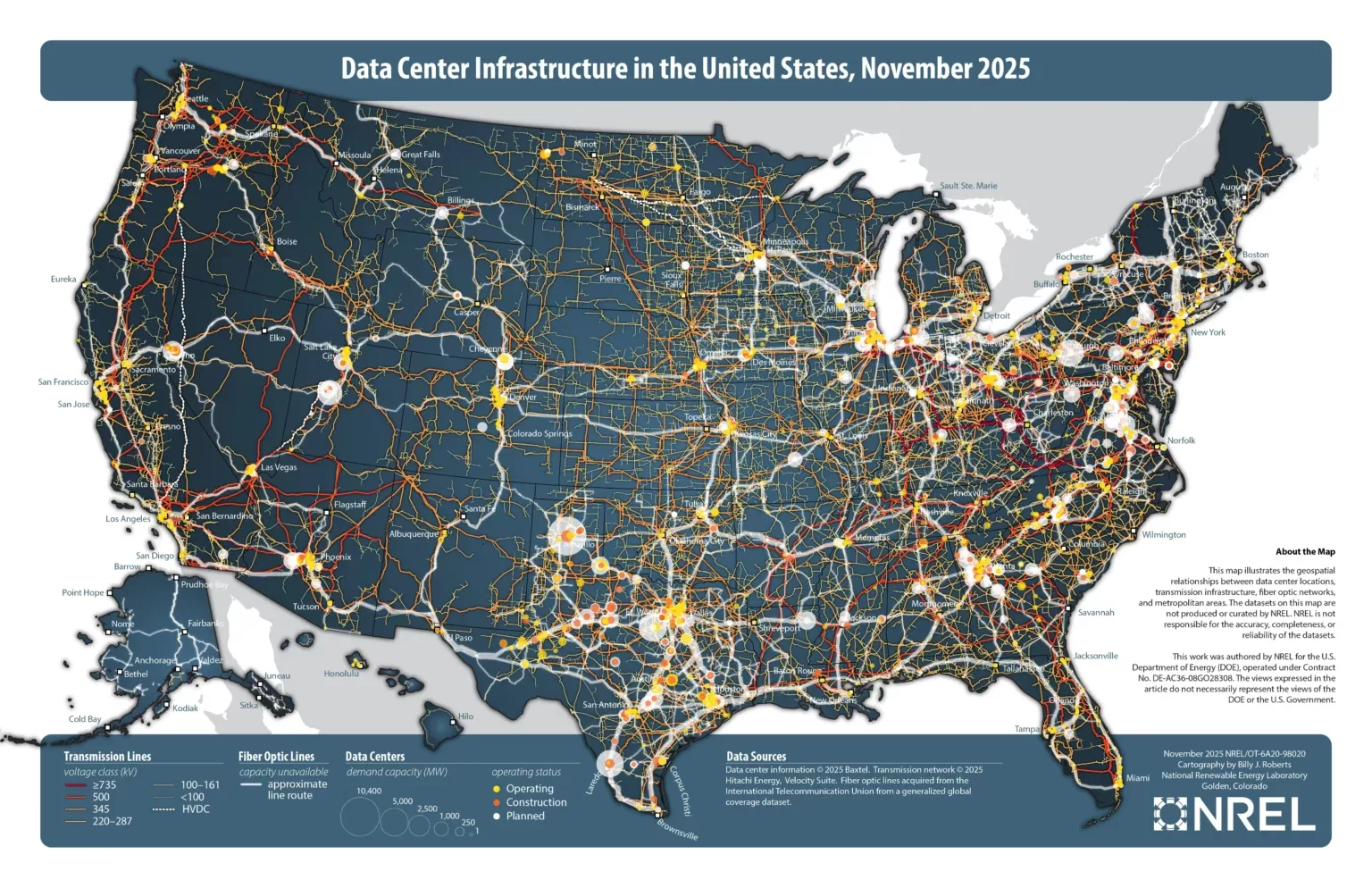 Data Centers Map USA