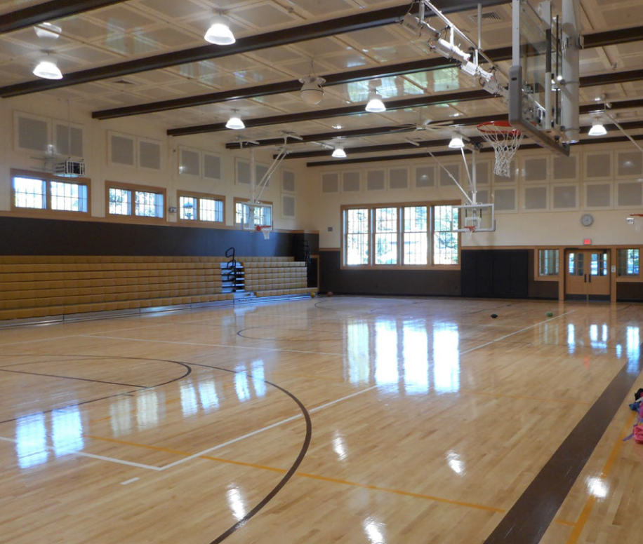 The gymnasium of Kenwood Elementary that was built using ICF.