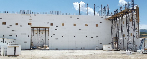 Alt Text: Fox Blocks ICF building construction.