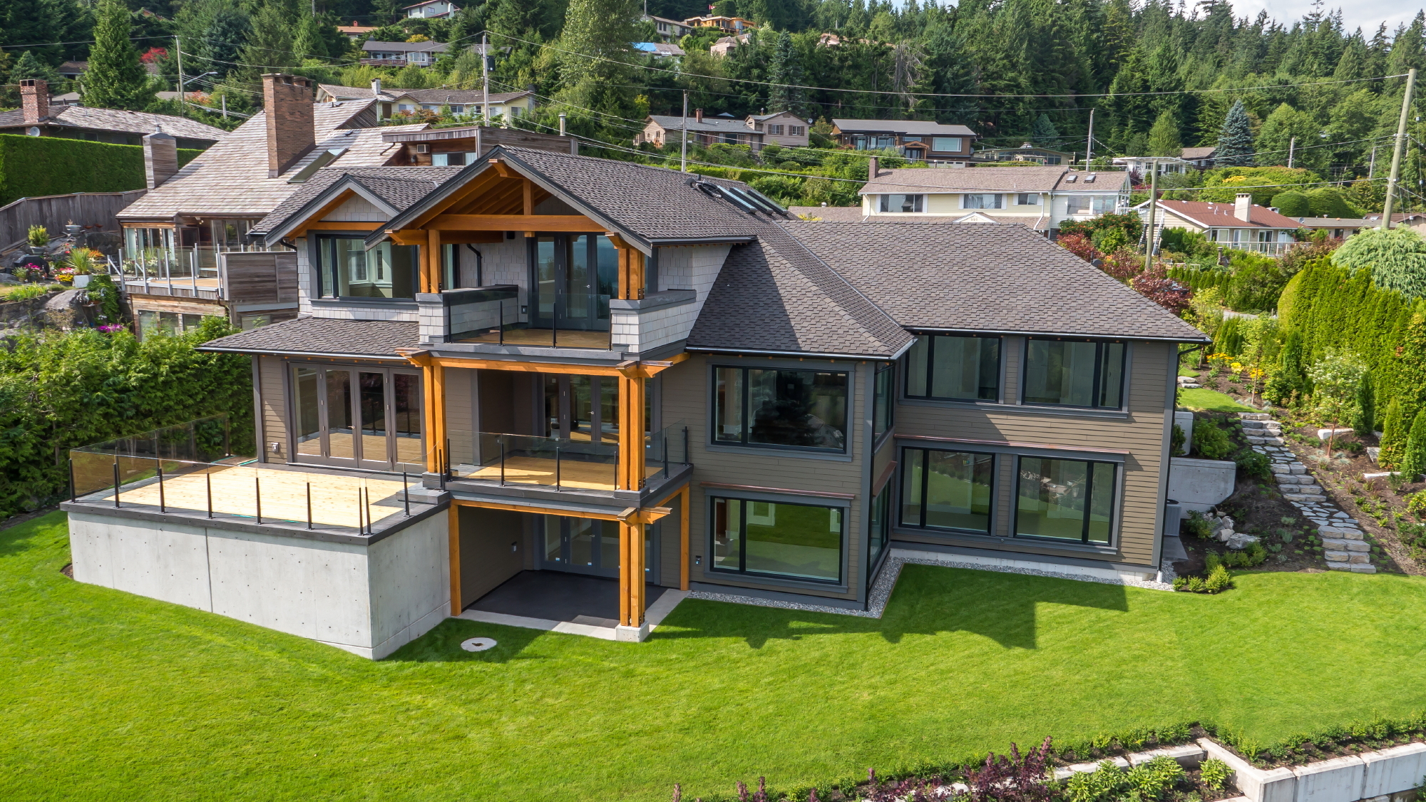 West Vanc aerial rearview