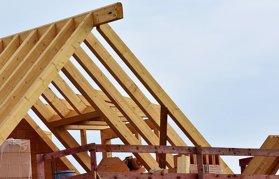 Roof truss entablature architecture wooden structure
